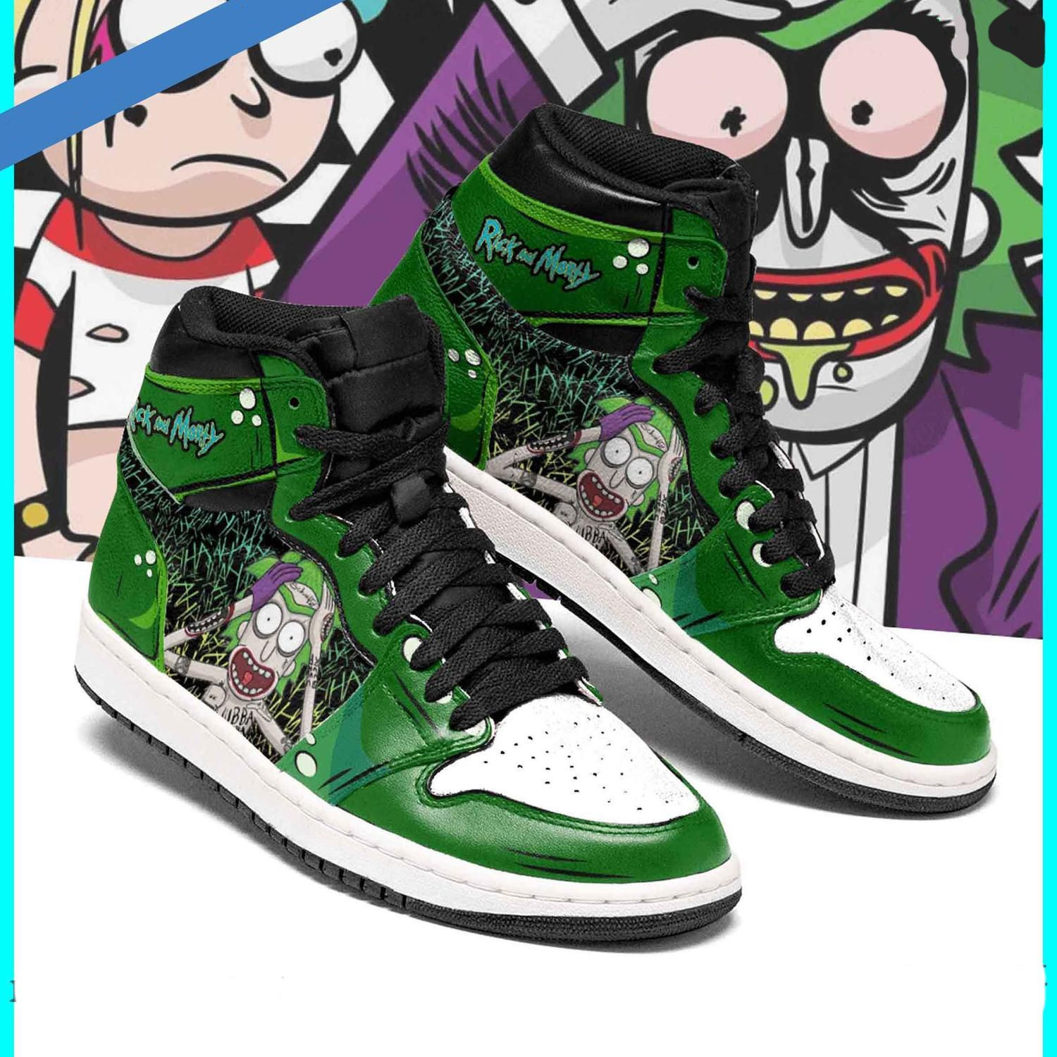 Rick and Morty 4 High Top Air Jordan Sneaker, Air Jordan Hightop