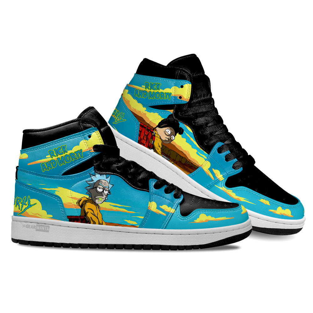 Rick and Morty Crossover Breaking Bad Air J1s Sneakers Custom Shoes