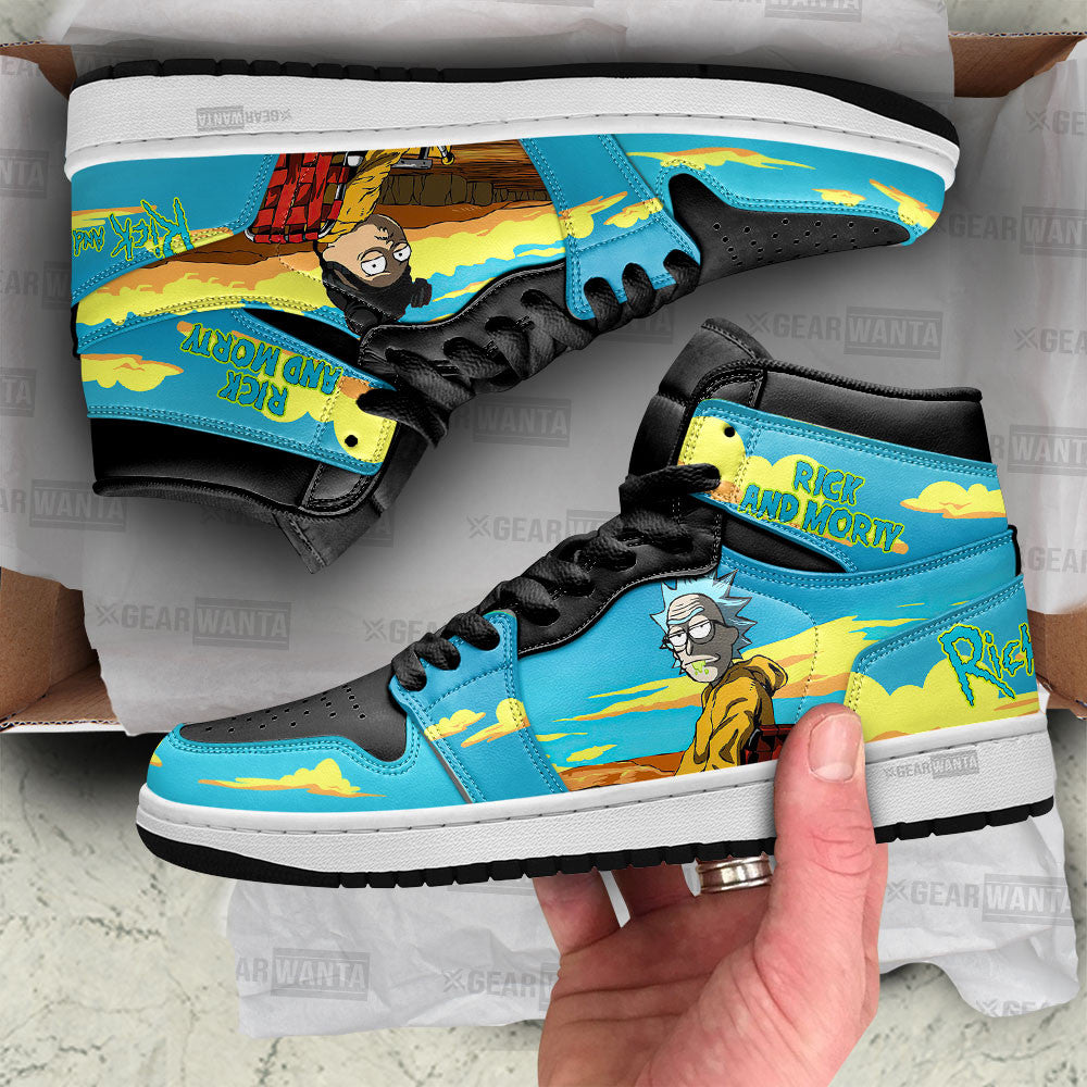 Rick and Morty Crossover Breaking Bad Air J1s Sneakers Shoes, Air Jordan Hightop