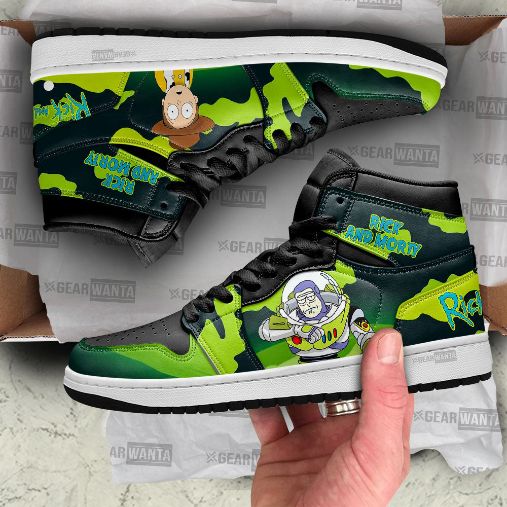 Rick and Morty Crossover Toy Story Air J1s Sneakers Custom Shoes