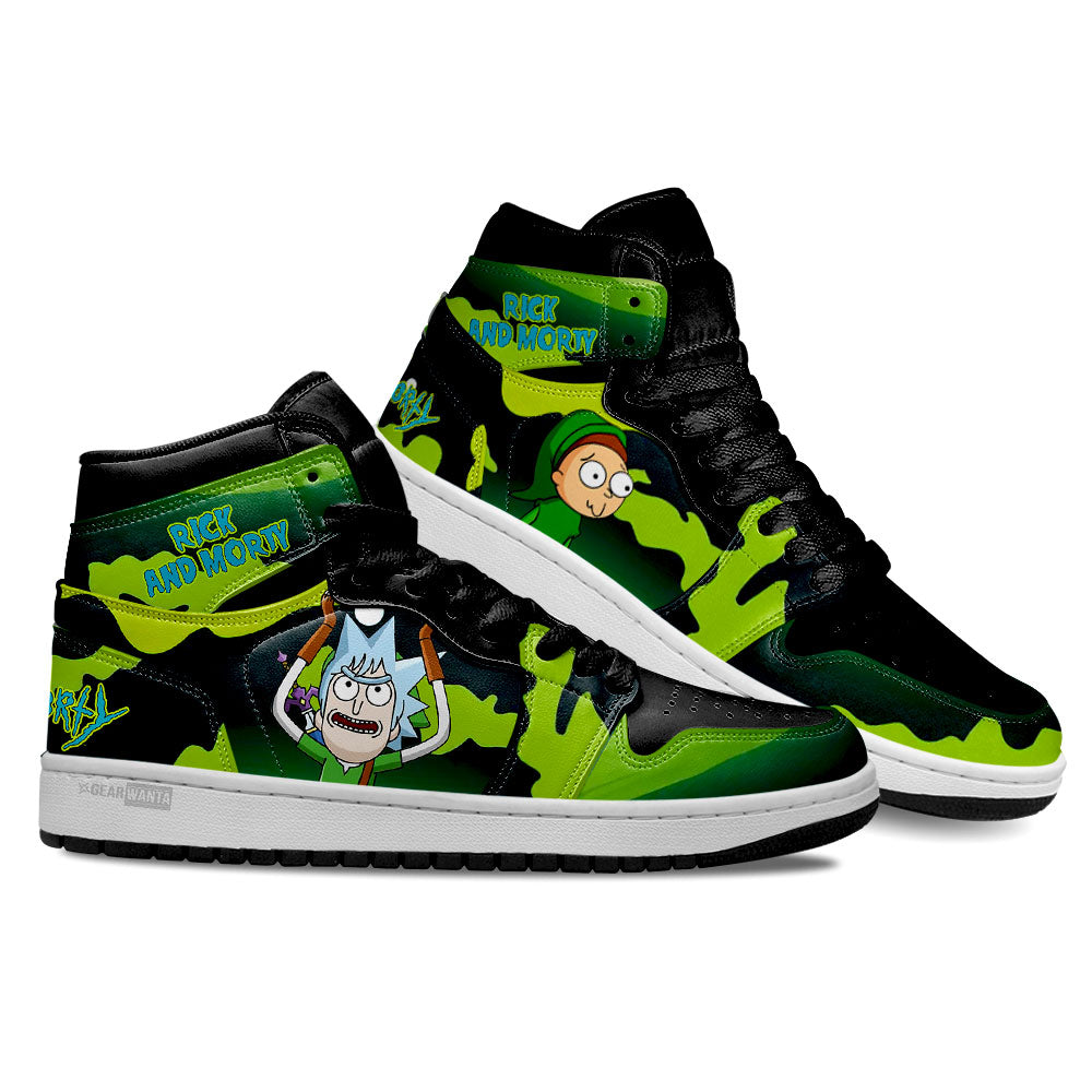 Rick and Morty Crossover Zelda Air J1s Sneakers Custom Shoes