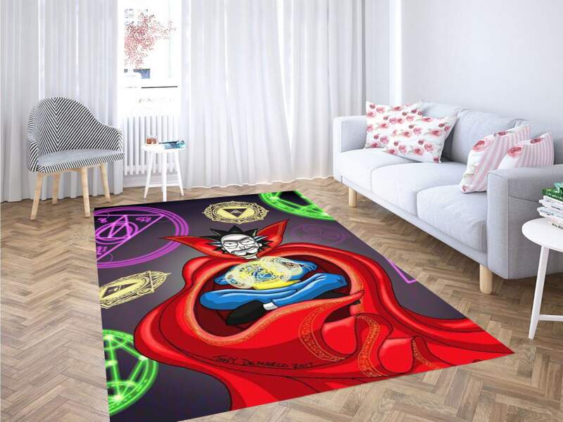 Rick And Morty Dr Strange Carpet Rectangle Rug
