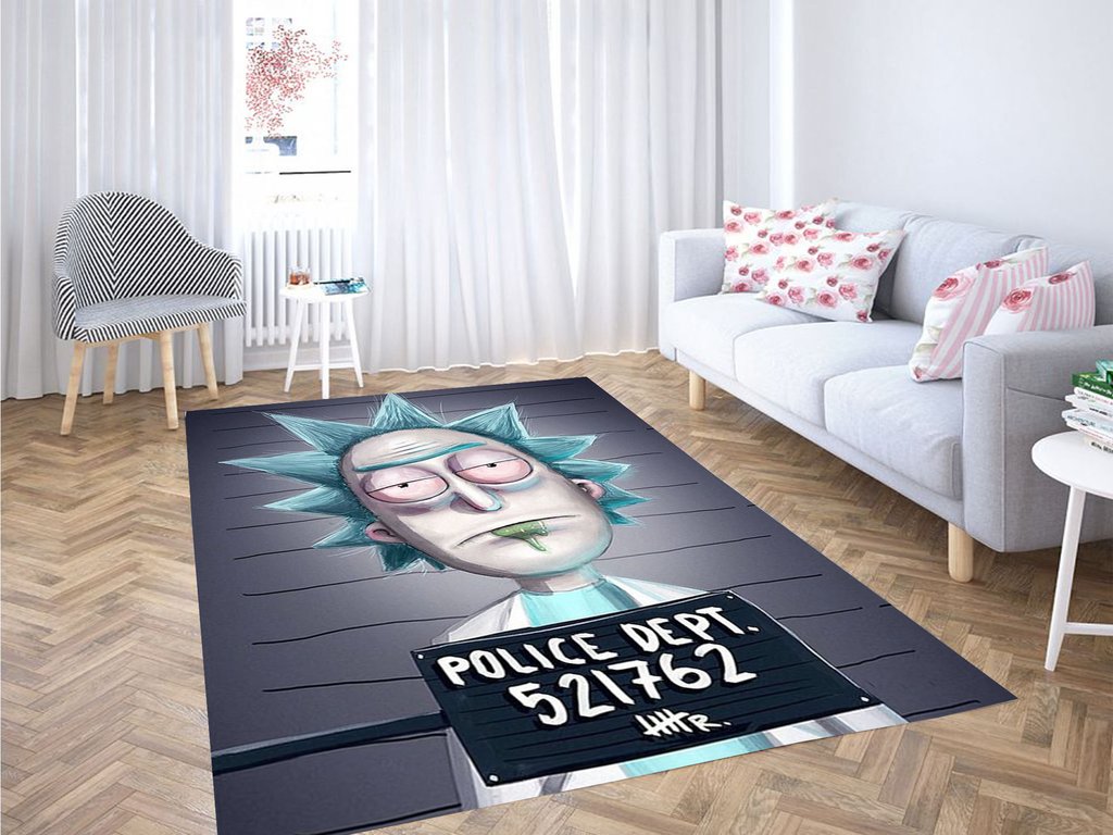 Rick And Morty Prisoner Living Room Modern Carpet Rectangle Rug
