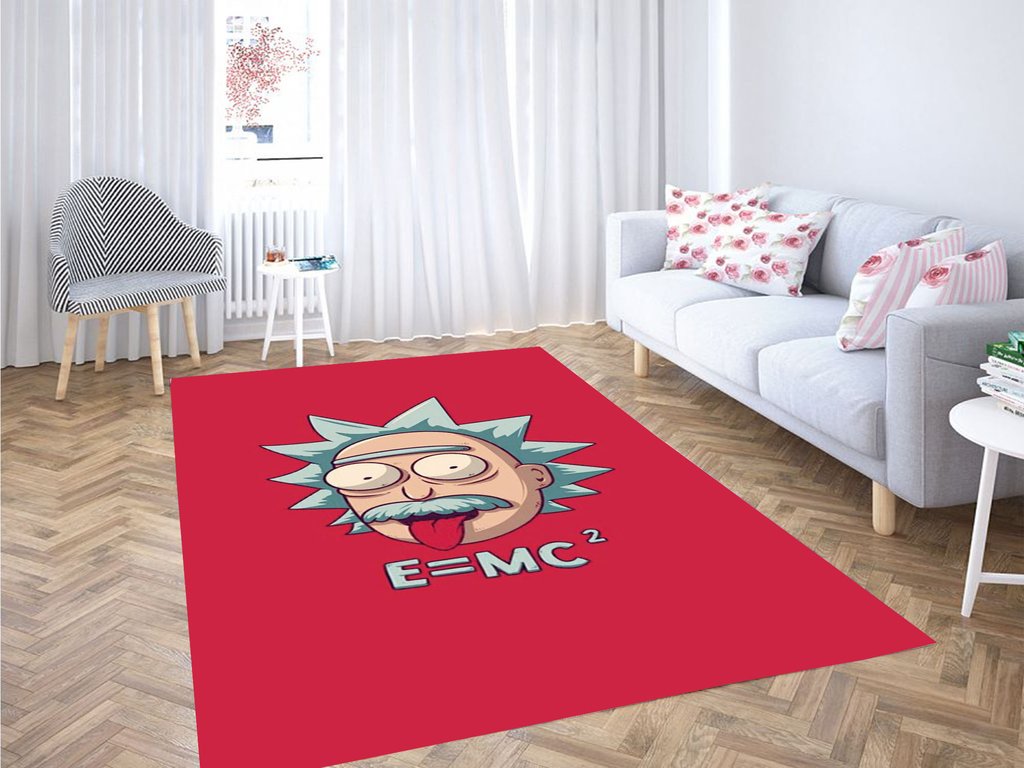 Rick And Morty Rick Einstein Living Room Modern Carpet Rectangle Rug