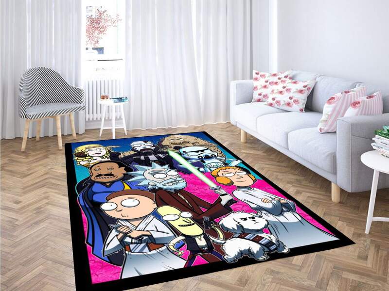 Rick And Morty Star Wars Carpet Rectangle Rug
