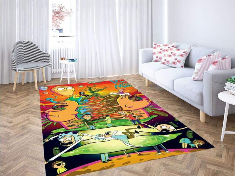 Rick And Morty Wallpapers Carpet Rectangle Rug