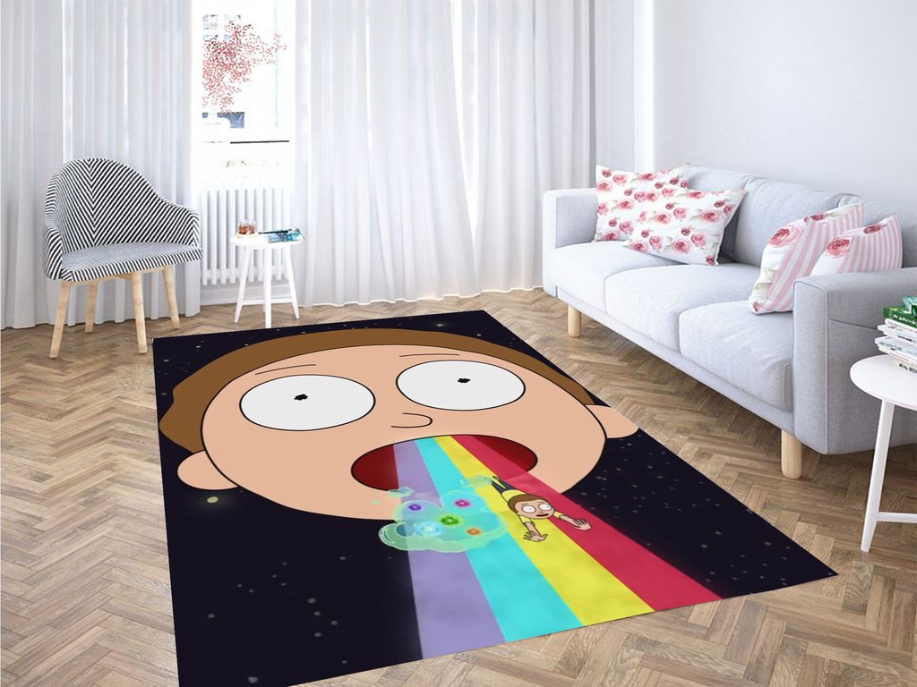 Rick Et Morty Wallpaper Living Room Modern Carpet Rectangle Rug