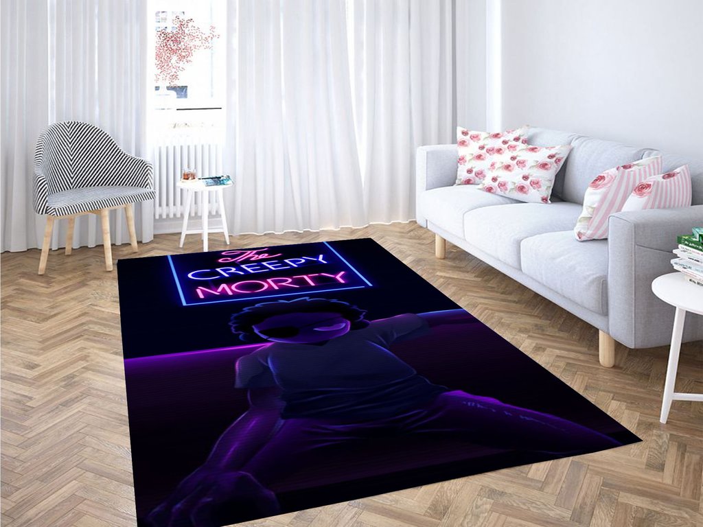 Rick Morty Aesthetic Living Room Modern Carpet Rectangle Rug