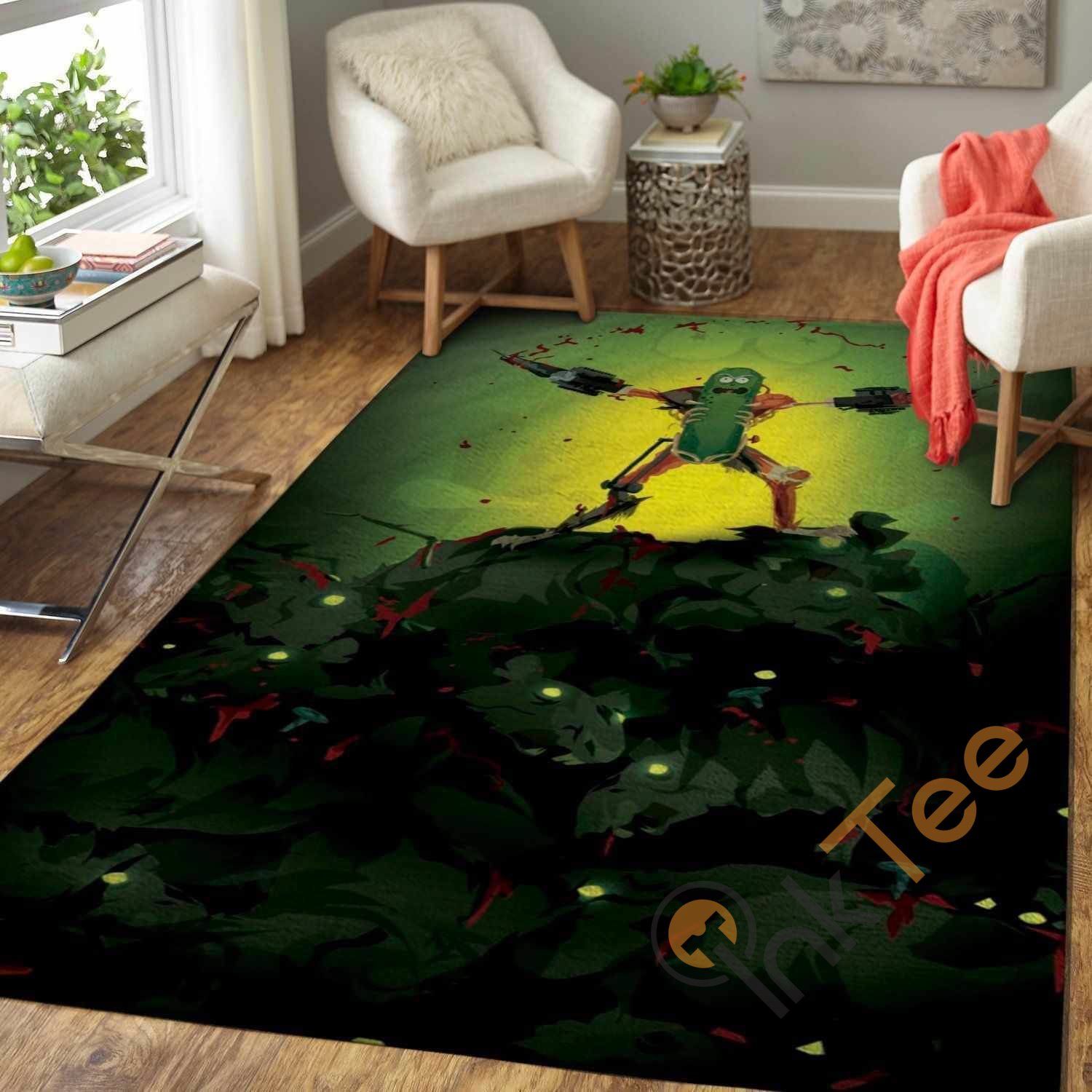 Rick Morty Pickle Rick Area Rectangle Rug