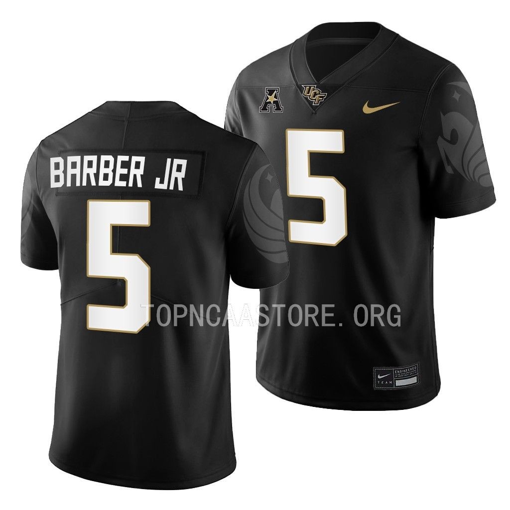 Ricky Barber UCF Knights #5 Black Jersey 2022 College Men's Game Uniform