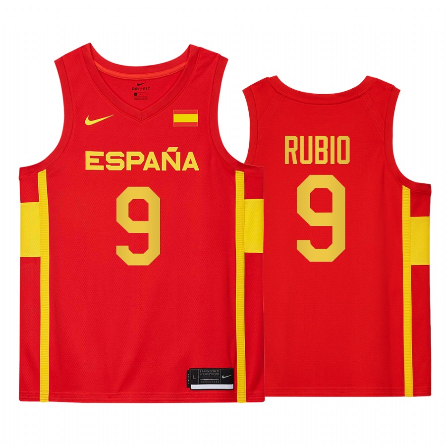 Ricky Rubio Spain #9 Gasol 2021 Tokyo Olymipcs Limited Jersey