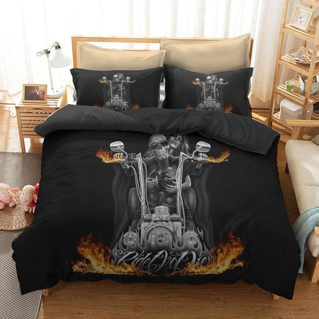 Ride Or Die 3D Customized Duvet Cover Bedding Set