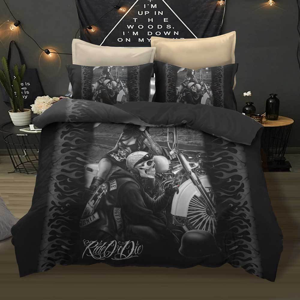Ride Or Die 3D Customized Duvet Cover Bedding Set