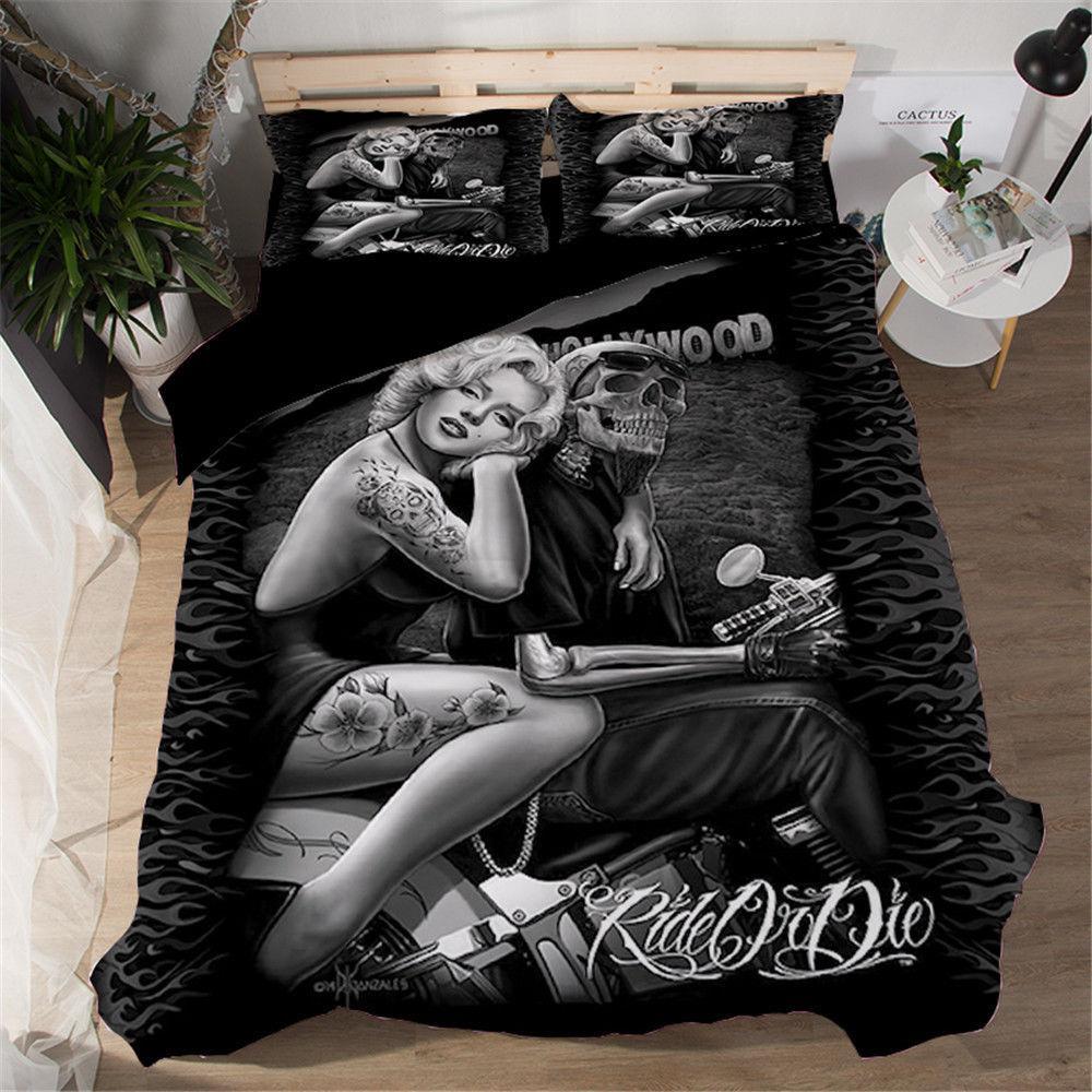 Ride Or Die In Hollywood 3D Customized Duvet Cover Bedding Set