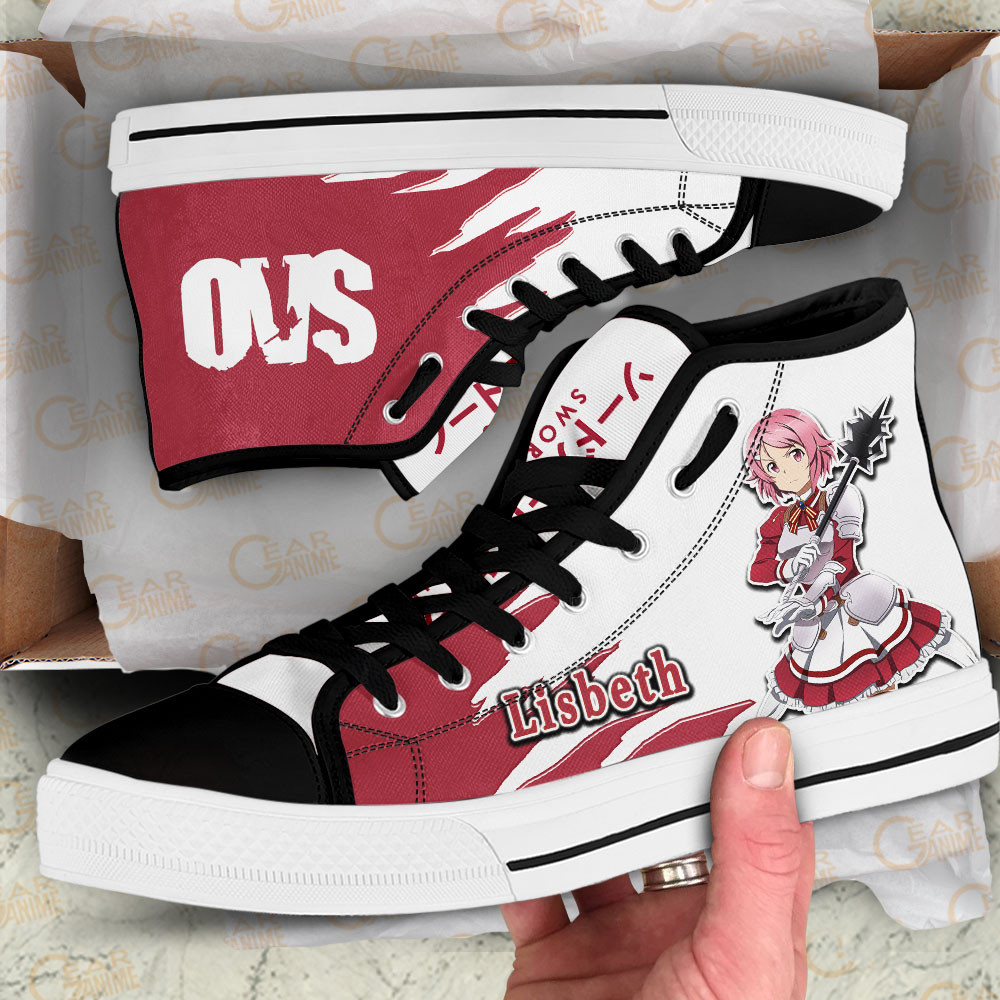 Rika Shinozaki High Top Shoes Custom Sword Art Online Anime Sneakers