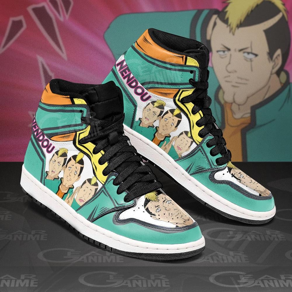 Riki Nendou JD1s Sneakers Anime Saiki K Shoes, Air Jordan Hightop