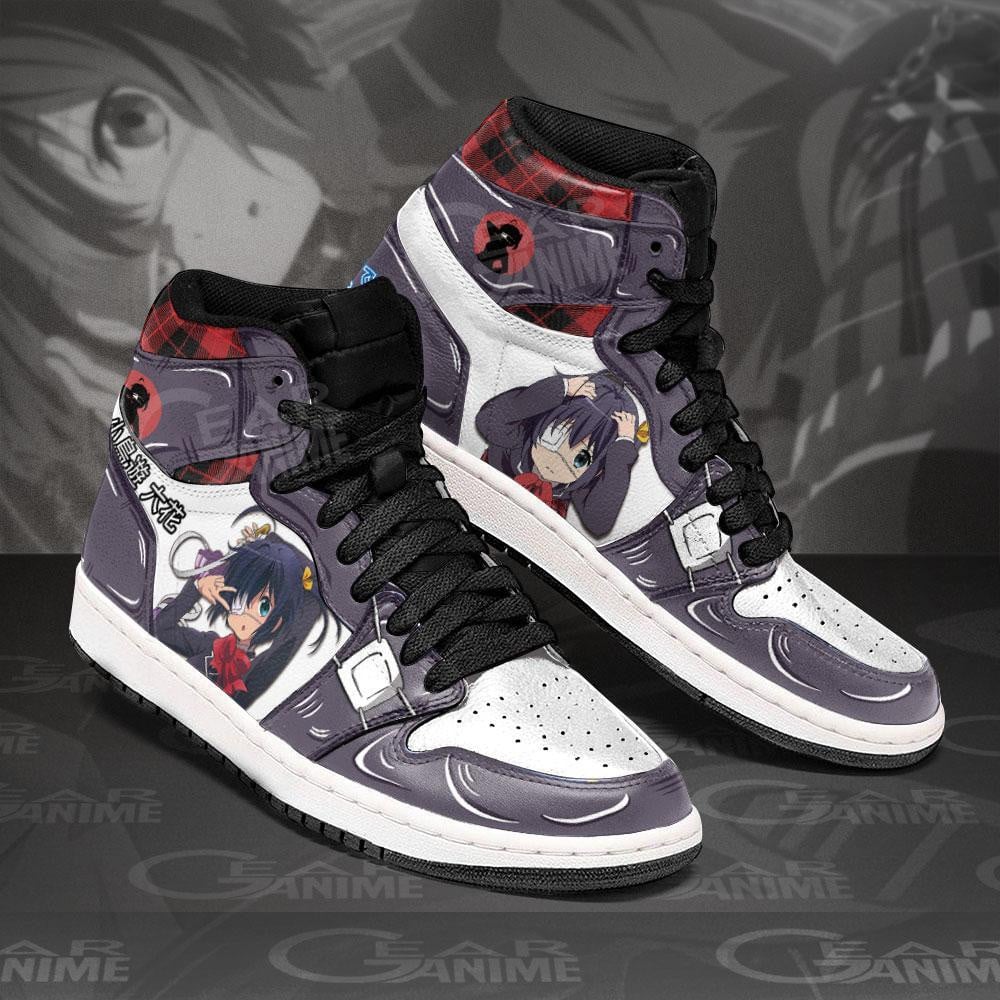 Rikka Takanashi JD1s Sneakers Anime Chuunibyou demo Koi ga Shitai Shoes, Air Jordan Hightop