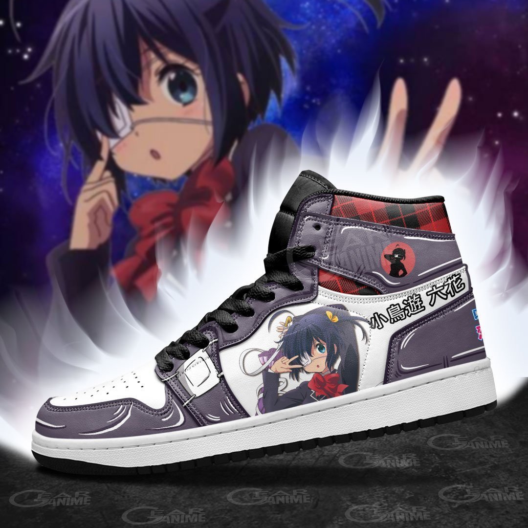 Rikka Takanashi JD1s Sneakers Anime Chuunibyou demo Koi ga Shitai Shoes, Air Jordan Hightop