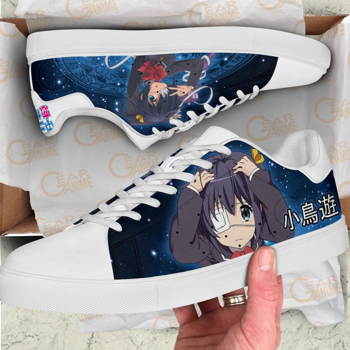 Rikka Takanashi Skate Shoes Custom Anime Shoes