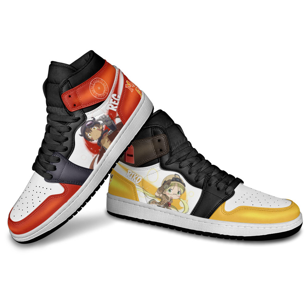 Riko and Reg JD1s Sneakers Made In Abyss Anime Shoes, Air Jordan Hightop