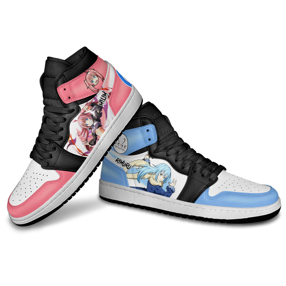 Rimuru Tempest and Milim Nava JD1s Sneakers Reincarnated as a Slime Anime Shoes, Air Jordan Hightop
