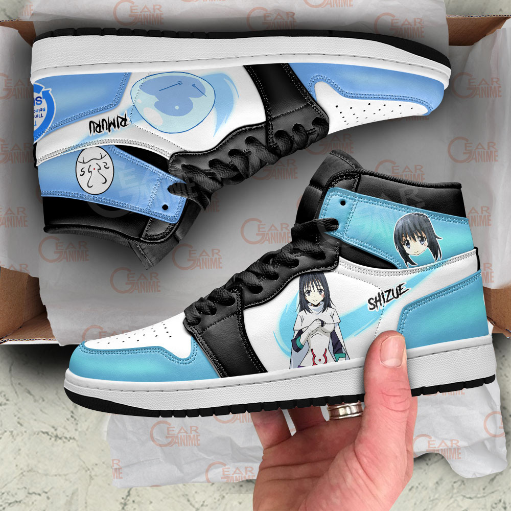 Rimuru Tempest and Shizue Izawa JD1s Sneakers Reincarnated as a Slime Anime Shoes, Air Jordan Hightop
