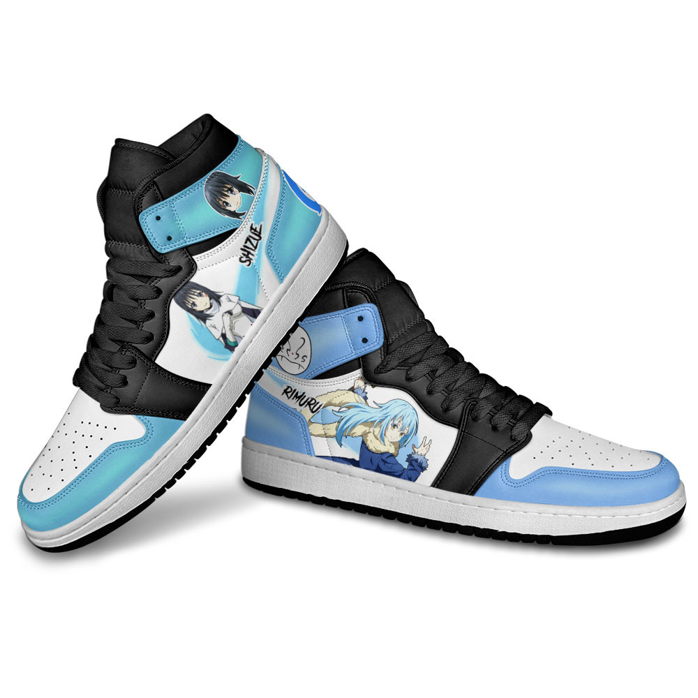 Rimuru Tempest and Shizue Izawa JD1s Sneakers Reincarnated as a Slime Anime Shoes, Air Jordan Hightop