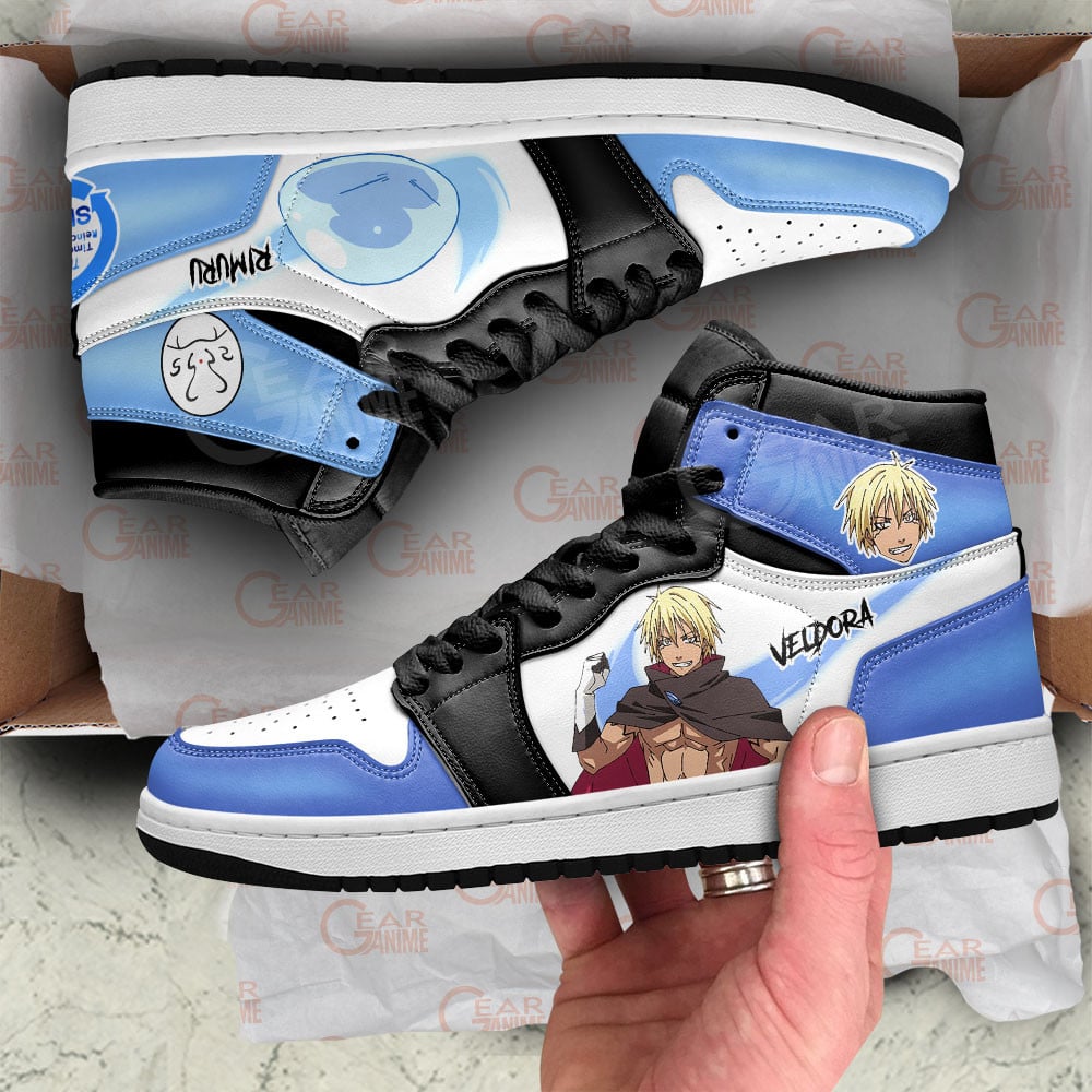 Rimuru Tempest and Veldora JD1s Sneakers Reincarnated as a Slime Anime Shoes, Air Jordan Hightop