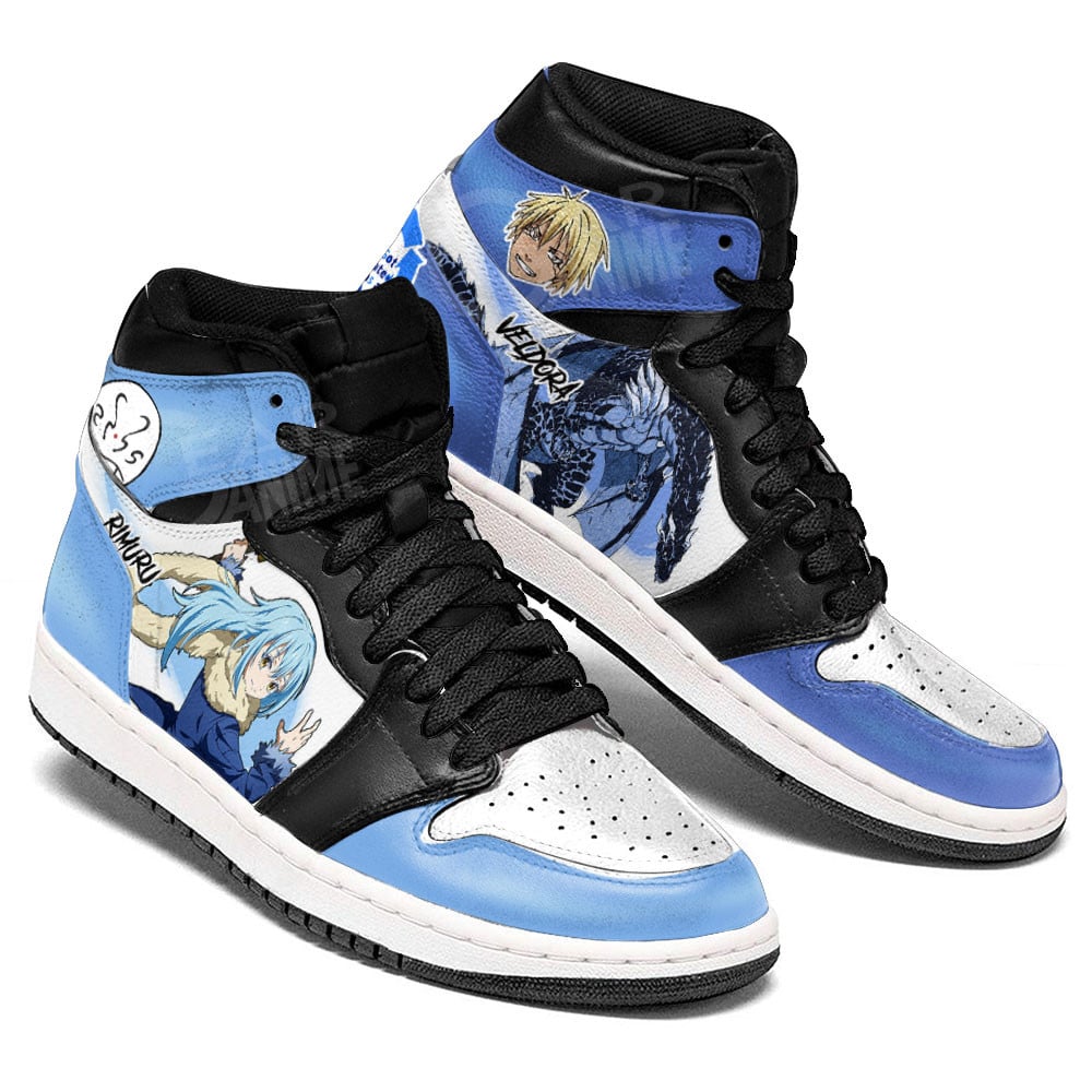 Rimuru Tempest and Veldora JD1s Sneakers Reincarnated as a Slime Anime Shoes, Air Jordan Hightop