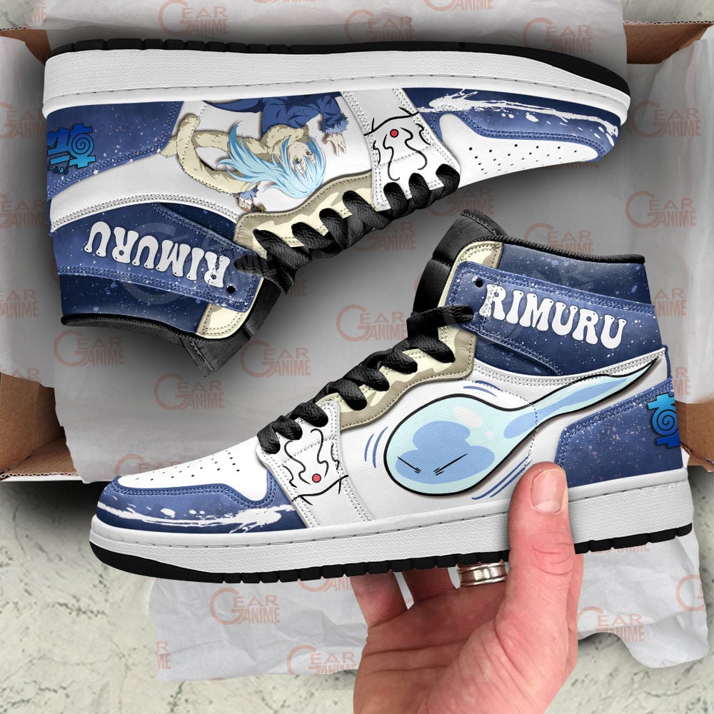 Rimuru Tempest JD1s Sneakers Reincarnated as a Slime Anime Shoes, Air Jordan Hightop