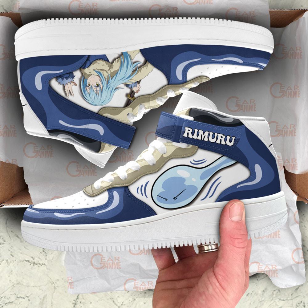 Rimuru Tempest Sneakers Air Mid Custom Reincarnated as a Slime Anime Shoes