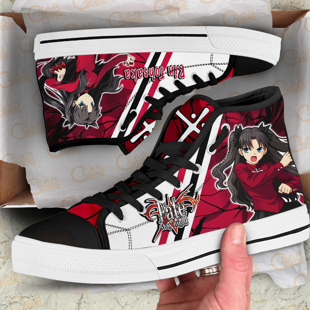 Rin Tohsaka High Top Shoes Custom Fate Stay Night Sneakers