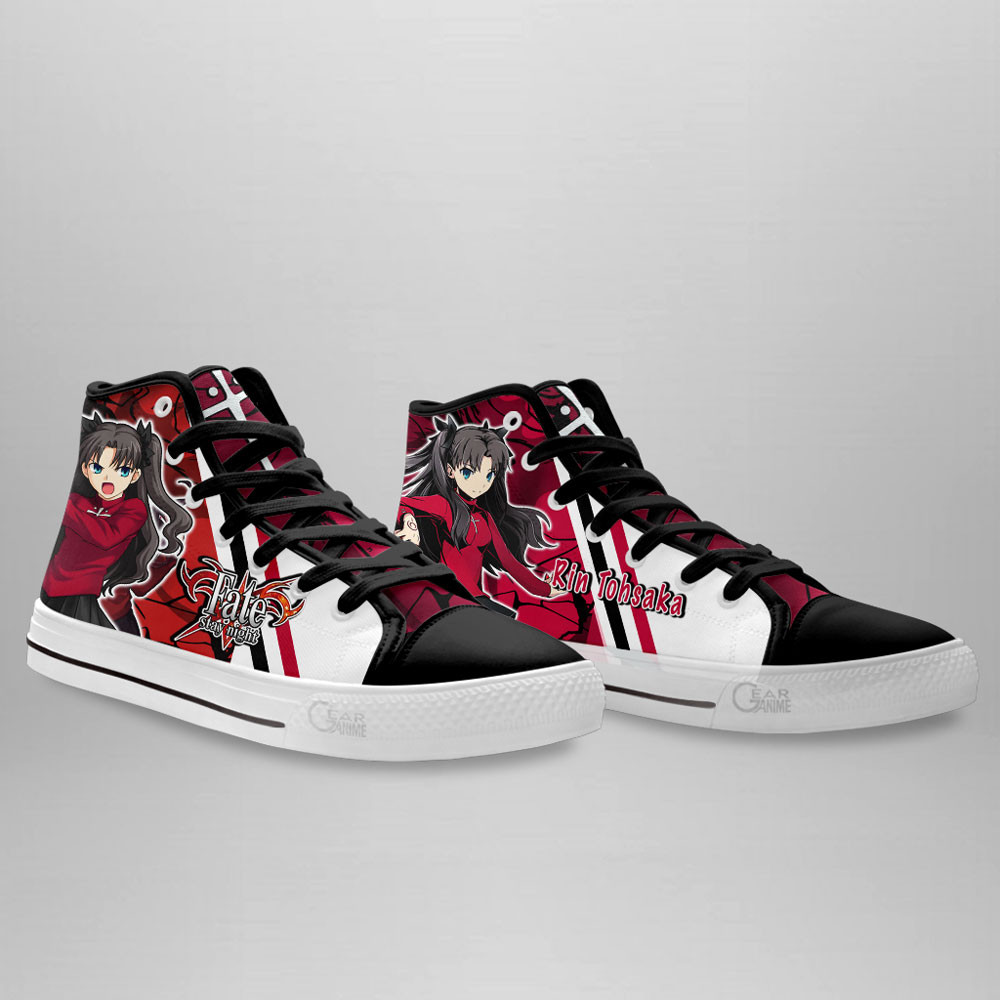 Rin Tohsaka High Top Shoes Custom Fate Stay Night Sneakers