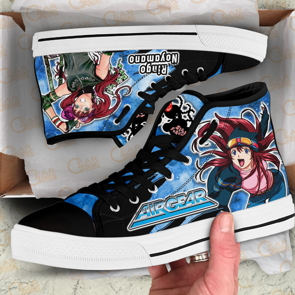 Ringo Noyamano High Top Shoes Air Gear Custom Anime Sneakers Otaku Gift Ideas
