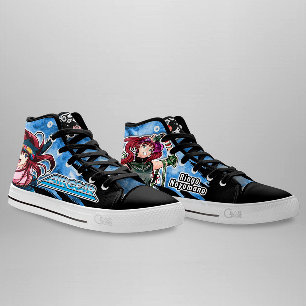 Ringo Noyamano High Top Shoes Air Gear Custom Anime Sneakers Otaku Gift Ideas