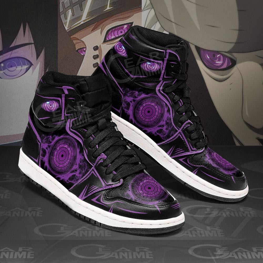 Rinnegan Eyes JD1s Sneakers Sharingan Anime Shoes, Air Jordan Hightop