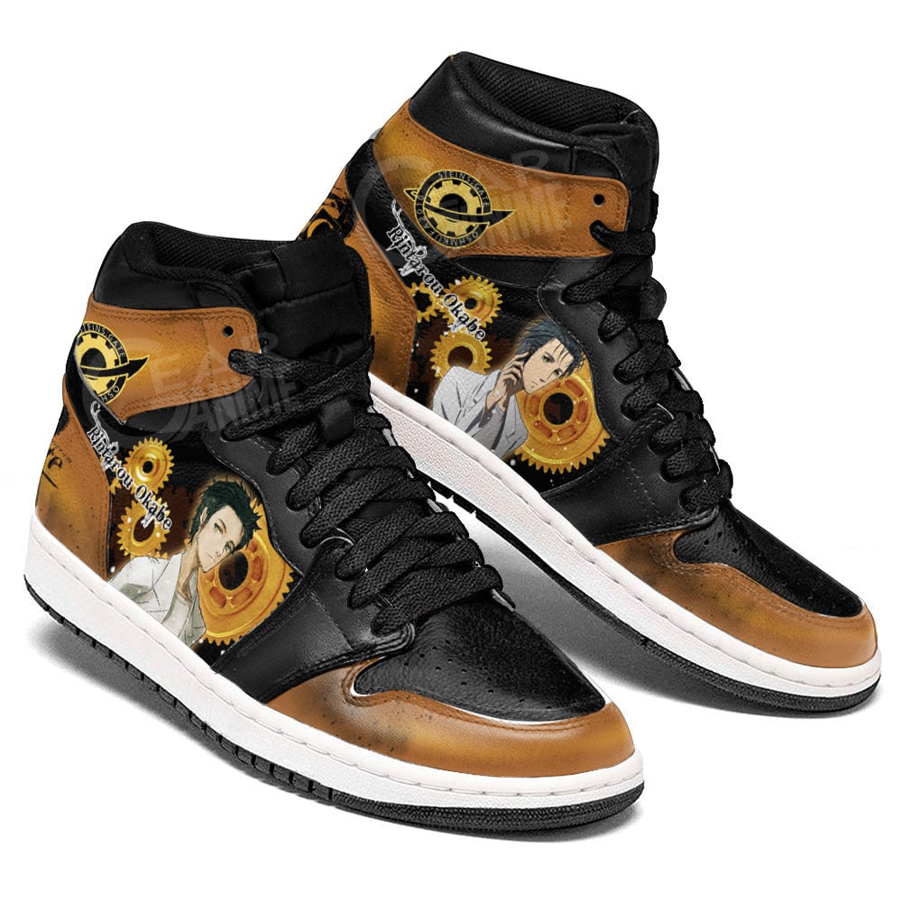 Rintarou Okabe JD1s Sneakers Steins Gate Anime Shoes, Air Jordan Hightop