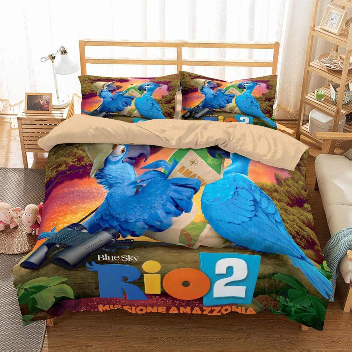 Rio 3D Customized Duvet Cover Bedding Set