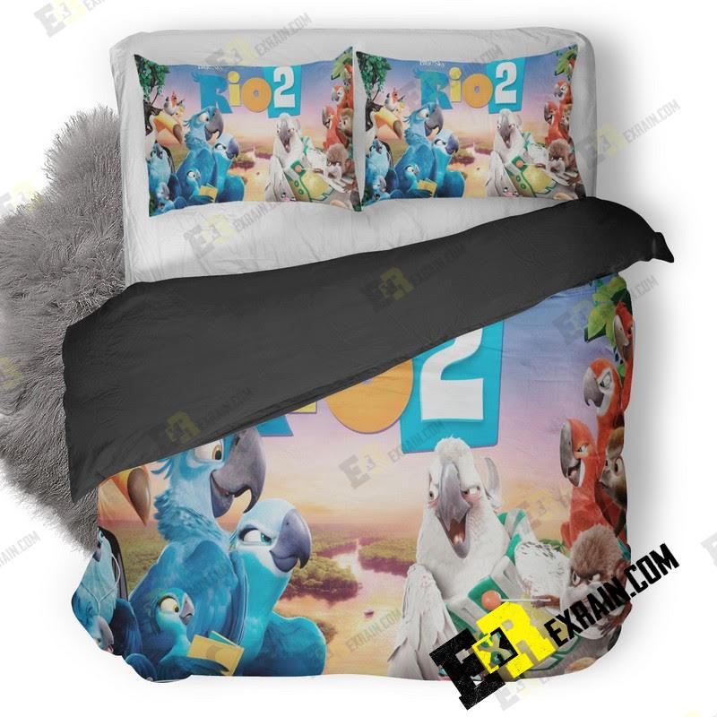 Rio Movie Banner 3D Customized Duvet Cover Bedding Set