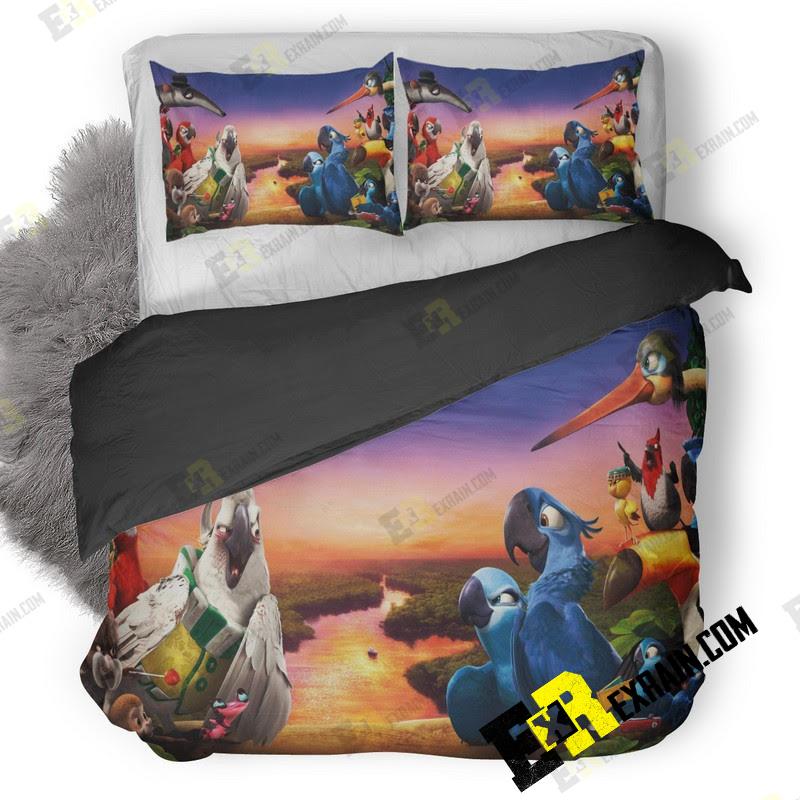 Rio Movie Wide 3D Customized Duvet Cover Bedding Set