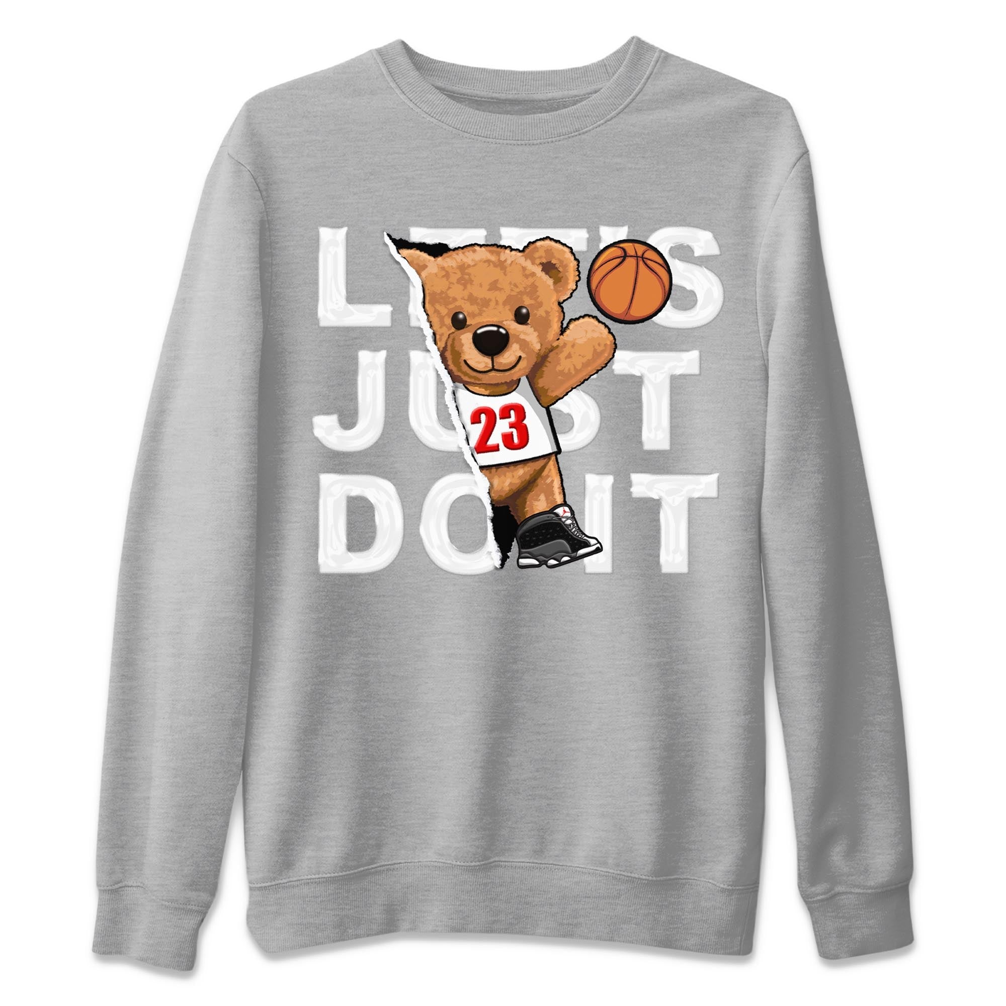 Rip Out Bear Unisex Sweater – Air Jordan 13 Black Flint, Sneakers Matching Sweater
