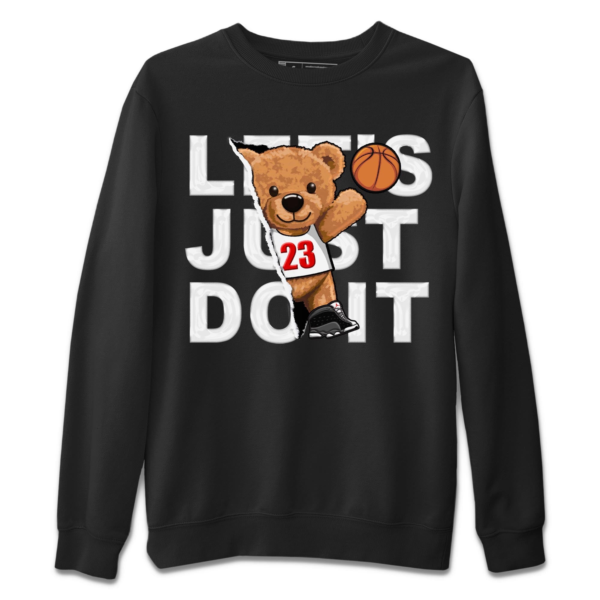 Rip Out Bear Unisex Sweater – Air Jordan 13 Black Flint, Sneakers Matching Sweater