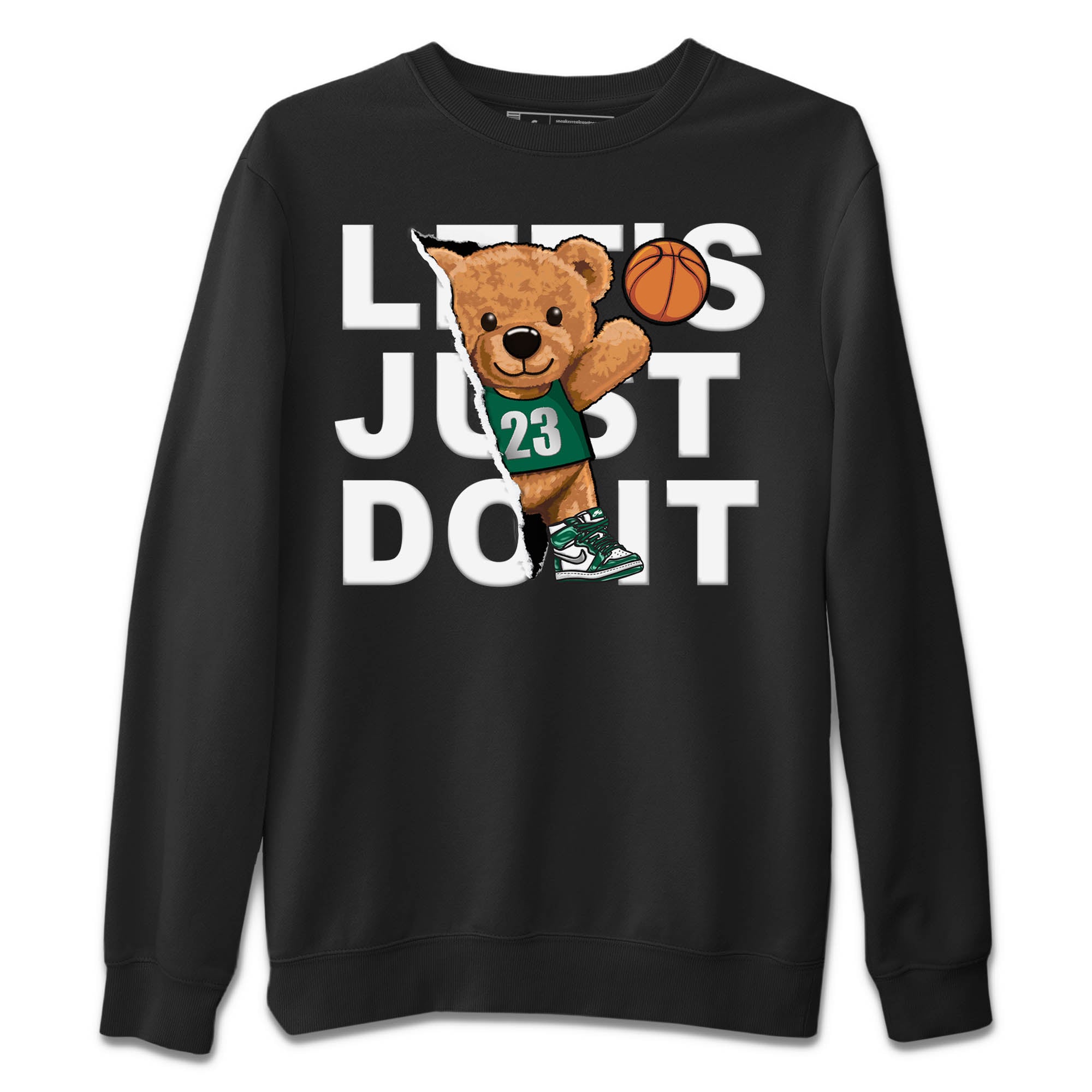 Rip Out Bear Unisex Sweater – Air Jordan 1 Gorge Green, Sneakers Matching Sweater