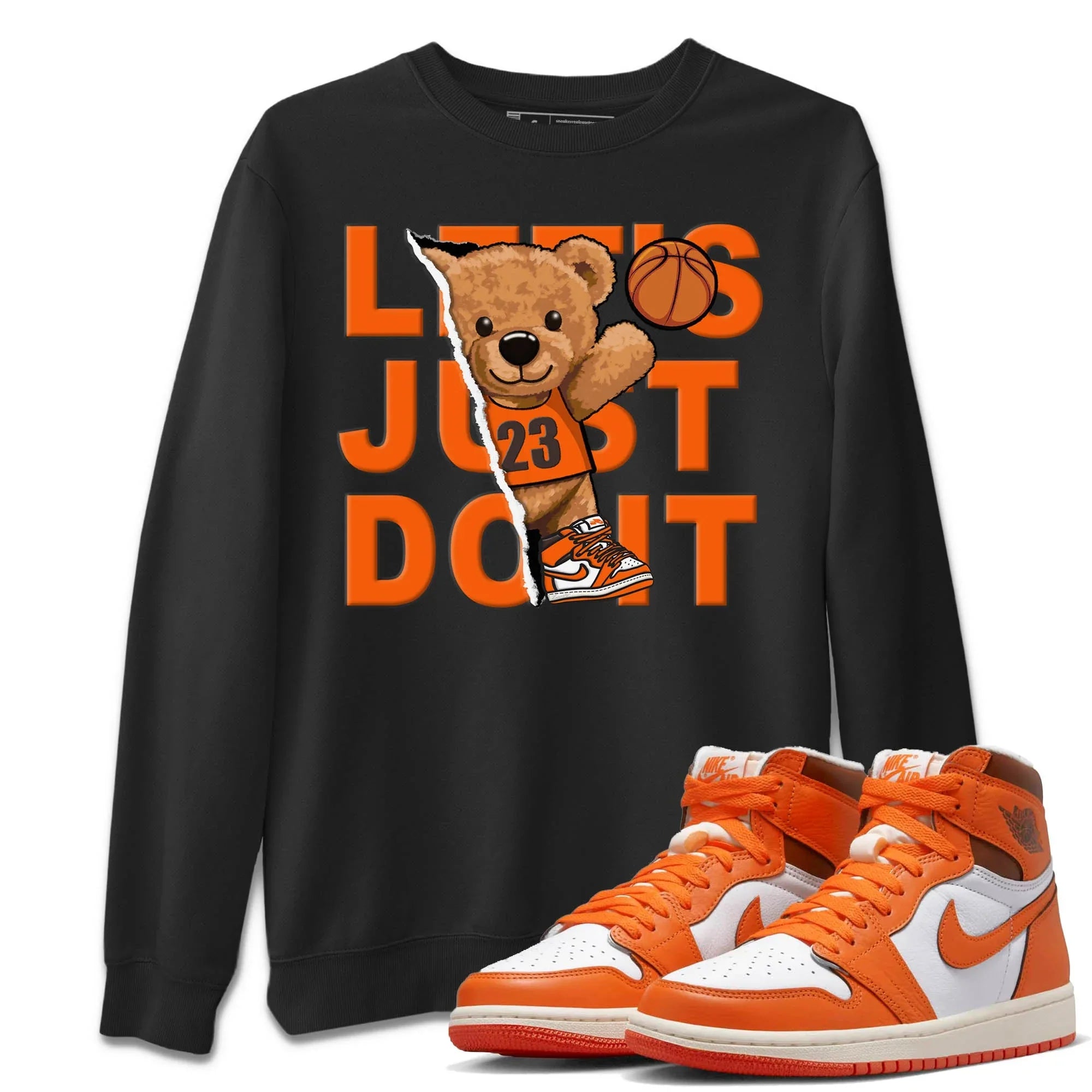 Rip Out Bear Unisex Sweater – Air Jordan 1 Starfish, Sneakers Matching Sweater