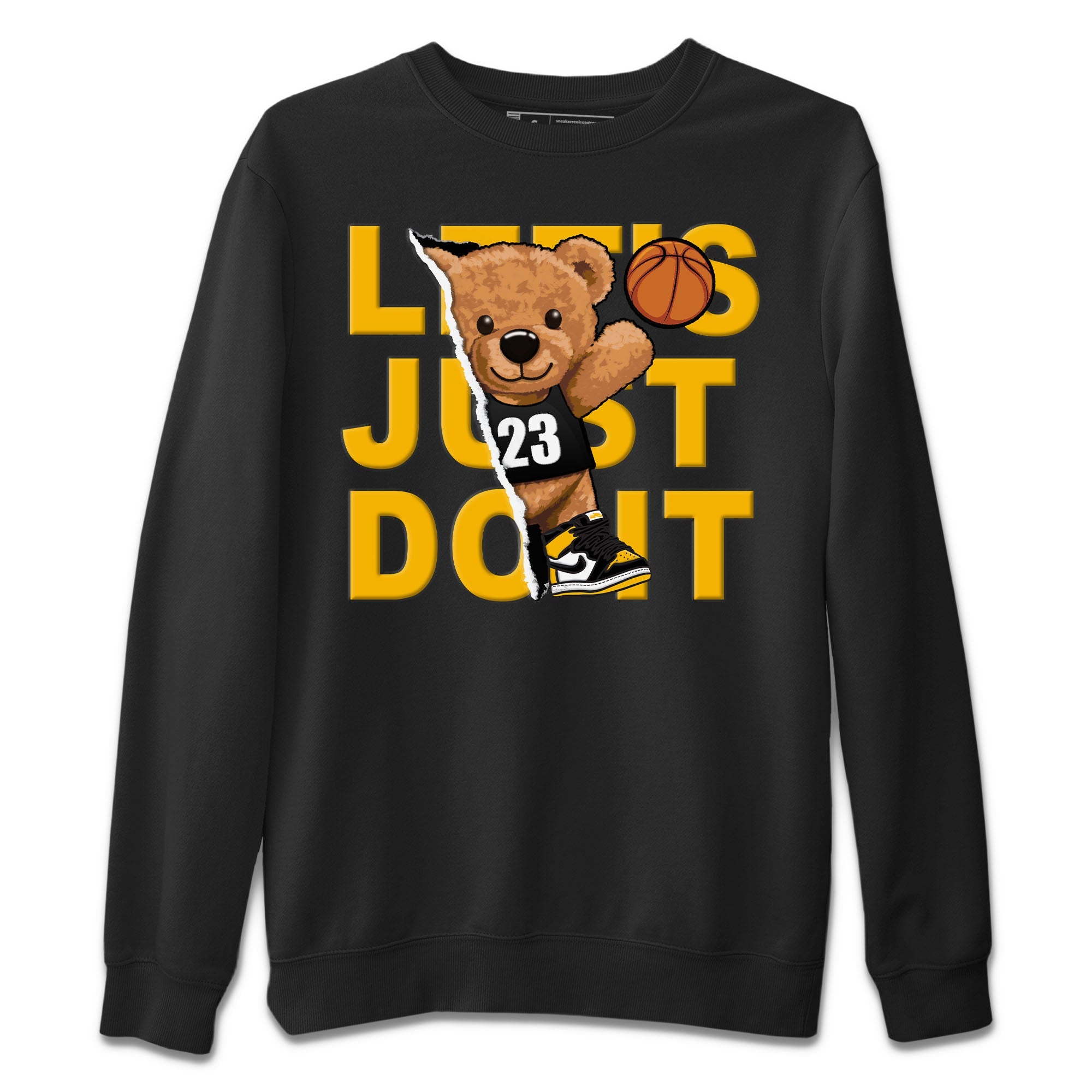 Rip Out Bear Unisex Sweater – Air Jordan 1 Taxi, Sneakers Matching Sweater