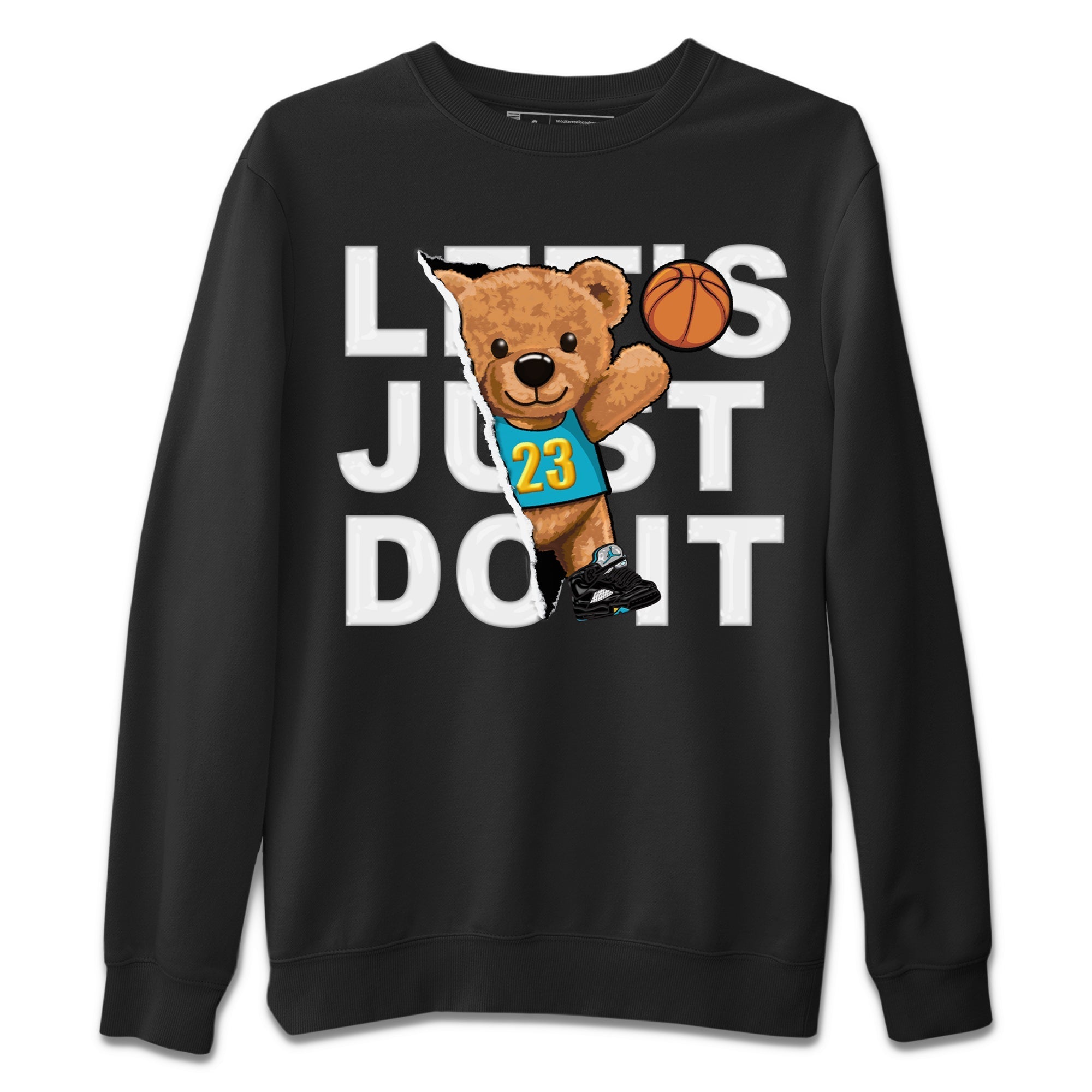Rip Out Bear Unisex Sweater – Air Jordan 5 Aqua, Sneakers Matching Sweater