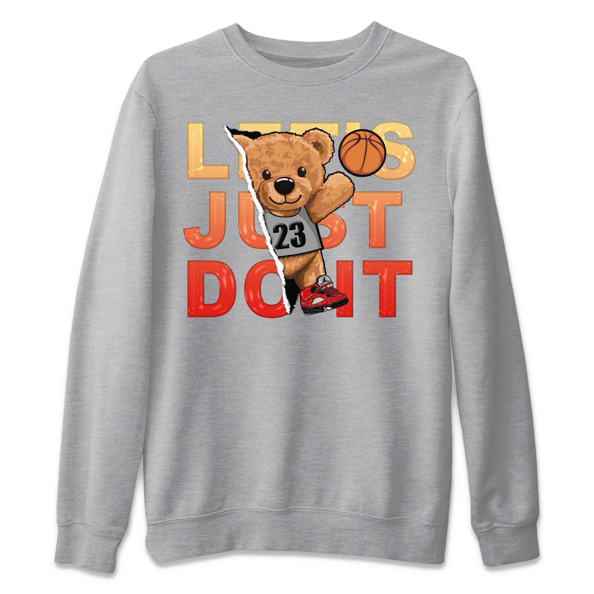 Rip Out Bear Unisex Sweater – Air Jordan 5 Mars For Her, Sneakers Matching Sweater
