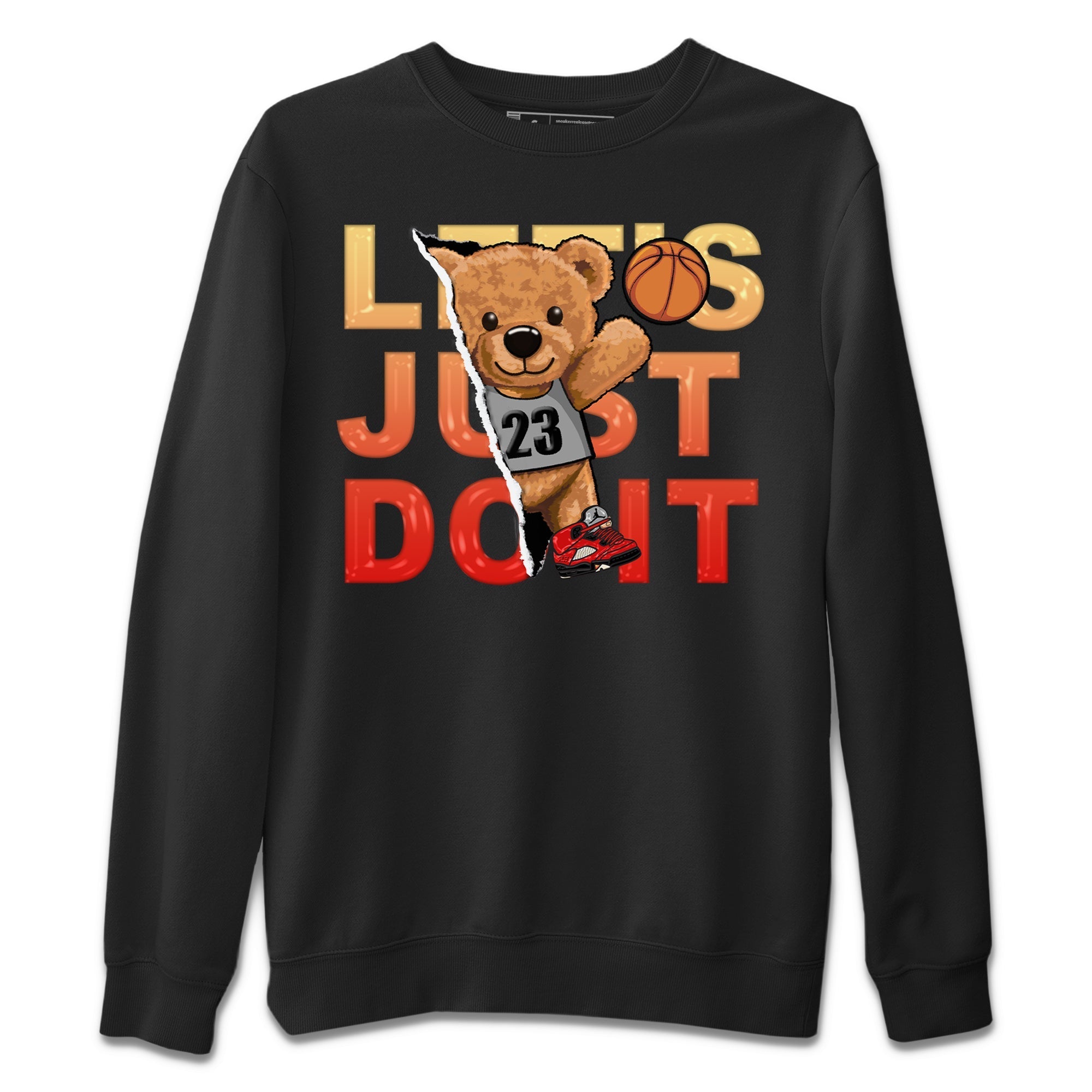 Rip Out Bear Unisex Sweater – Air Jordan 5 Mars For Her, Sneakers Matching Sweater