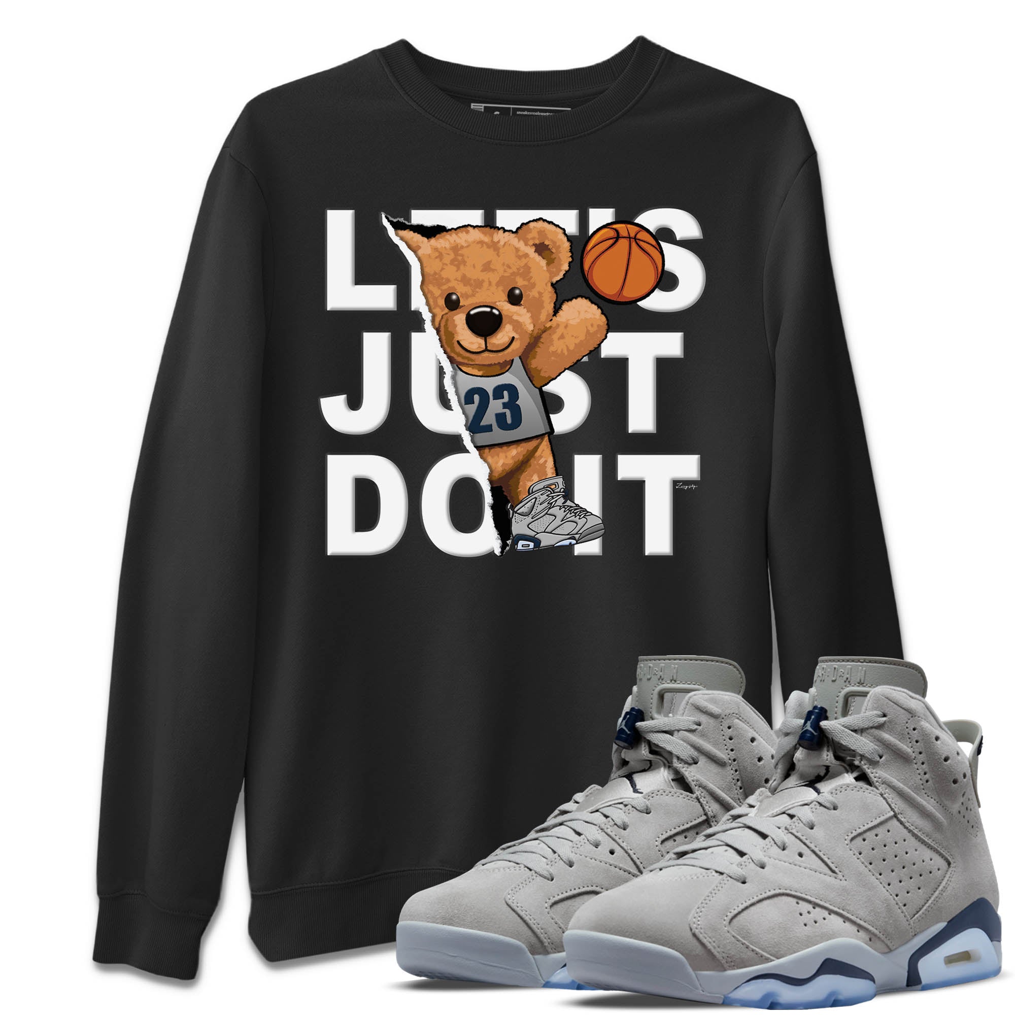 Rip Out Bear Unisex Sweater – Air Jordan 6 Georgetown, Sneakers Matching Sweater