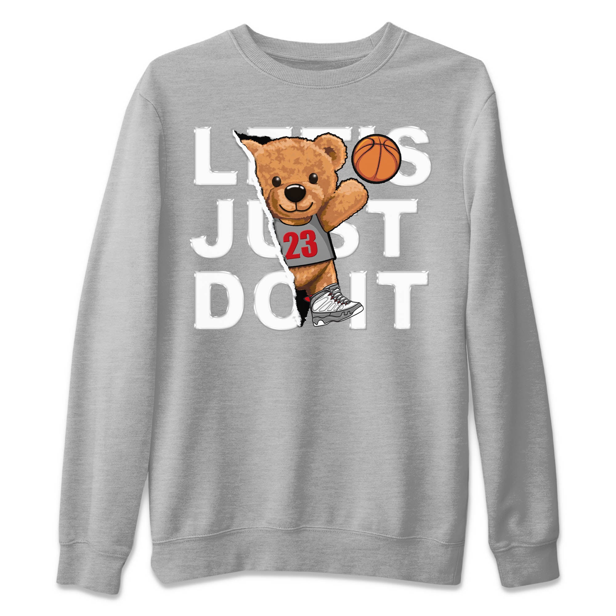 Rip Out Bear Unisex Sweater – Air Jordan 9 Fire Red, Sneakers Matching Sweater